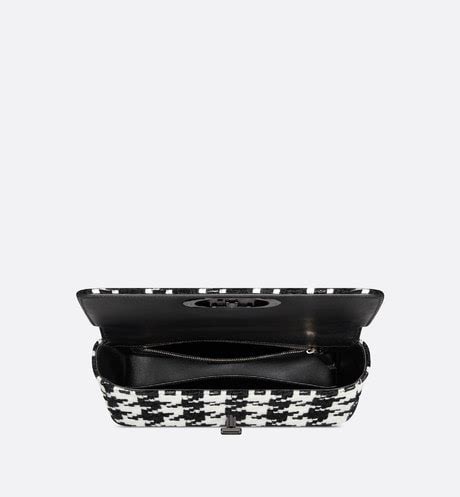 dior caro houndstooth|Medium Dior Caro Bag Black Macro.